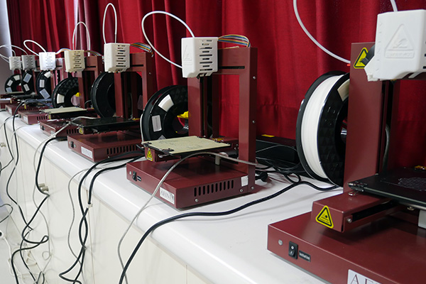 3Dプリンターの様子