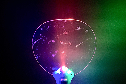 デジタルファブ：光るLEDうちわをつくろう