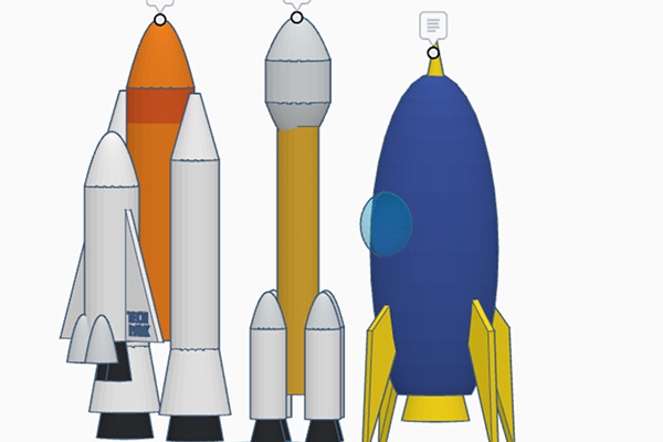 ロケットをデザインして宇宙空間を楽しもう！